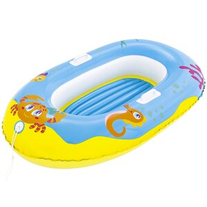 Детская надувная лодка Junior Raft - Крабики 119*79 см, голубая Bestway фото 2