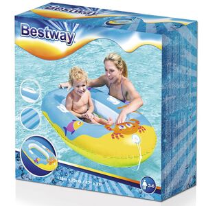 Детская надувная лодка Junior Raft - Крабики 119*79 см, голубая Bestway фото 3