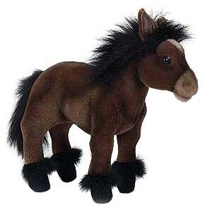Мягкая игрушка Пони коричневый 36 см