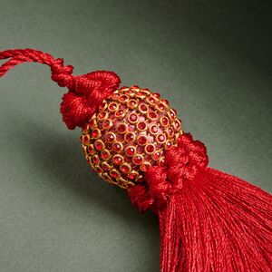 Елочная игрушка Кисть Адалькюр 15 см ярко-красная EDG (ЭДГ) фото 2