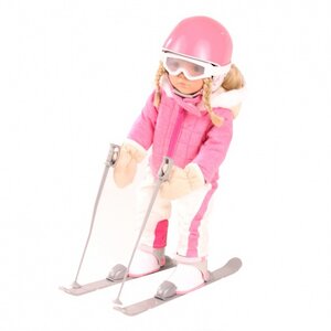 Лыжи для куклы 46-50 с аксессуарами 8 предметов Gotz фото 2