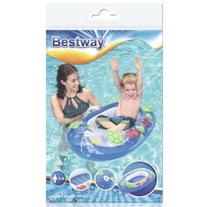 Детская надувная лодка Kiddie Raft - Морские приключения 102*69 см, синяя Bestway фото 5