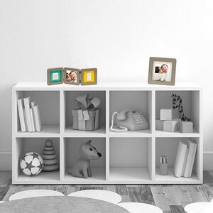Рамочка со слепками Кит Делюкс с фото, серая, 21*21 см Baby Art (Бэби Арт) фото 2