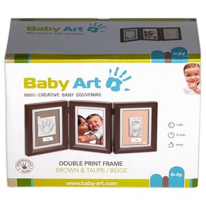 Рамочка тройная Baby Art Double Print Frame Классика, шоколад, 50*21 см Baby Art фото 3