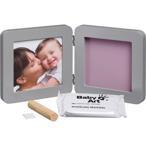 Рамочка двойная Baby Art Print Frame Модерн, серая, 4 цветных подложки, 35*17 см Baby Art фото 4