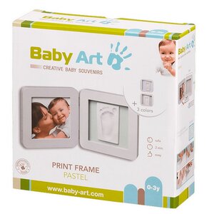 Рамочка двойная Baby Art Print Frame Модерн, светло-серая, 3 цветных подложки, 35*17 см Baby Art фото 5