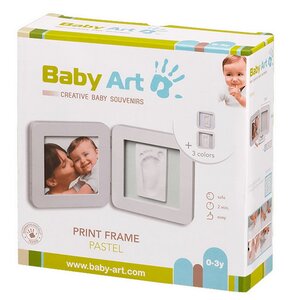 Рамочка двойная Baby Art Print Frame Модерн, светло-серая, 3 цветных подложки, 35*17 см Baby Art (Бэби Арт) фото 5