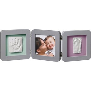 Рамочка тройная Baby Art Double Print Frame Модерн, серая, 4 цветных подложки, 53*17 см Baby Art фото 3