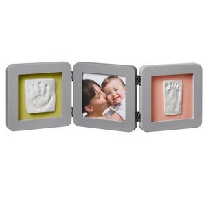 Рамочка тройная Baby Art Double Print Frame Модерн, серая, 4 цветных подложки, 53*17 см Baby Art фото 2