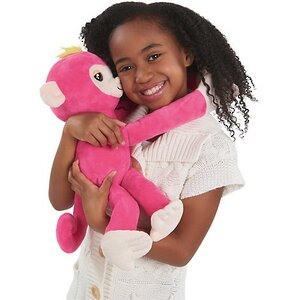 Интерактивная игрушка Обезьянка-обнимашка 41 см розовая Fingerlings фото 4