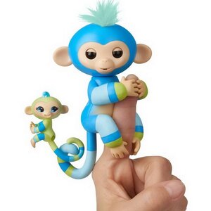 Интерактивная обезьянка Билли с малышом Fingerlings Wowwee 12 см Fingerlings фото 4