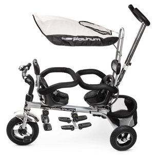 Трехколесный велосипед-коляска для двойни Small Rider Platinum ALT с тентом и ручкой Small Rider фото 12