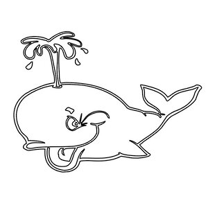 Трафарет для песка Кит 21*15 см Ассоциация Развитие фото 1