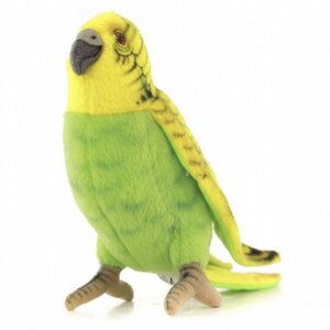 Мягкая игрушка Попугайчик волнистый зелёный 15 см Hansa Creation фото 3
