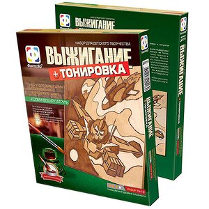 Трафарет для выжигания Космический патруль с тонировкой 15*15 см