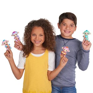 Интерактивная обезьянка Саммер Fingerlings WowWee 12 см Fingerlings фото 5