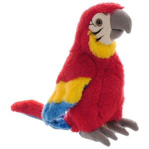 Мягкая игрушка Попугай Ара красный 20 см