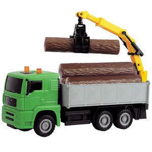 Лесовоз с портативным краном 20 см фрикционный DICKIE TOYS фото 1