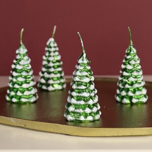 Новогодняя свеча Елка Shimmer tree 7 см Омский Свечной фото 1