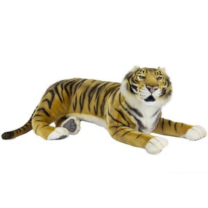 Большая мягкая игрушка Тигр лежащий 100 см Hansa Creation фото 1