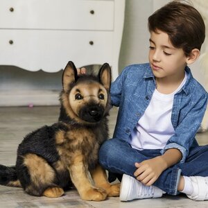 Мягкая игрушка Щенок Немецкой овчарки 41 см