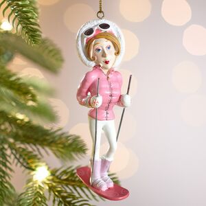 Елочная игрушка Дама на Монолыже 13 см, подвеска Forest Market фото 1