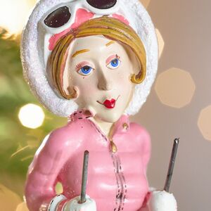 Елочная игрушка Дама на Монолыже 13 см, подвеска Forest Market фото 2