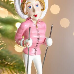 Елочная игрушка Дама на Монолыже 13 см, подвеска Forest Market фото 5