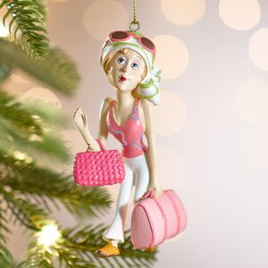 Елочная игрушка Дама с Сумочкой 12 см, подвеска