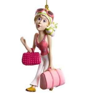 Елочная игрушка Дама с Сумочкой 12 см, подвеска