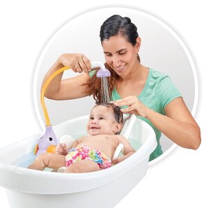 Игрушка для ванной - душ Слоненок, фиолетовая, на батарейках Yookidoo фото 4