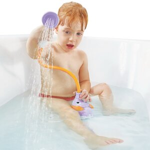 Игрушка для ванной - душ Слоненок, фиолетовая, на батарейках Yookidoo фото 7