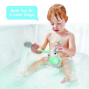 Игрушка для ванной - душ Слоненок, серая с мятным, на батарейках Yookidoo фото 8
