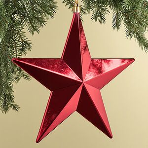Елочная игрушка Звезда Сириус 30 см красная Winter Deco фото 3