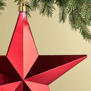 Елочная игрушка Звезда Сириус 30 см красная Winter Deco фото 2