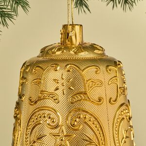Елочная игрушка Колокольчик Tracery 20 см золотой, подвеска Winter Deco фото 2