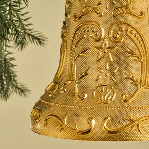 Елочная игрушка Колокольчик Tracery 20 см золотой, подвеска Winter Deco фото 4