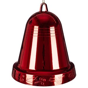 Елочная игрушка Колокольчик Xmas Peal 25 см красный, подвеска