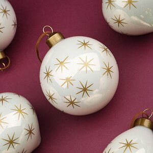 Набор стеклянных шаров Miracle - Морозное утро 8-13 см, 12 шт Winter Deco фото 2