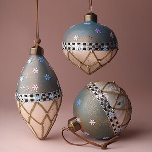 Набор стеклянных шаров Ispirazione - Gaiole in Chianti 8-13 см, 3 шт Winter Deco фото 1