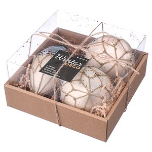 Набор стеклянных шаров Ispirazione - Gaiole in Chianti 8-13 см, 3 шт Winter Deco фото 2