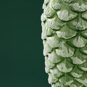 Набор стеклянных елочных игрушек Шишки Virgilio 17 см, 2 шт, подвеска Winter Deco фото 5