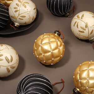 Коллекция стеклянных шаров Dalmine - Снежные Мысли 10 см, 12 шт Winter Deco фото 2