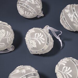 Набор стеклянных шаров Casalnuovo di Napoli 8 см, 6 шт Winter Deco фото 2