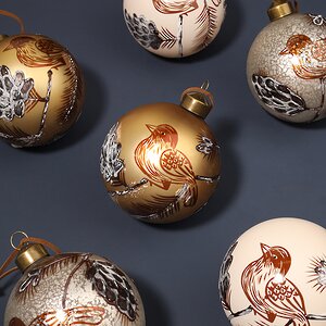 Набор стеклянных шаров Lonate Pozzolo 8 см, 6 шт Winter Deco фото 5