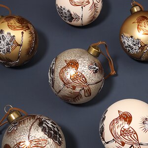 Набор стеклянных шаров Lonate Pozzolo 8 см, 6 шт Winter Deco фото 2