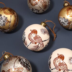 Набор стеклянных шаров Lonate Pozzolo 8 см, 6 шт Winter Deco фото 4