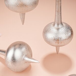 Набор стеклянных елочных игрушек Fossato di Vico 19 см, 6 шт, подвеска Winter Deco фото 2
