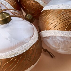 Набор стеклянных шаров Recoaro Terme 10 см, 4 шт Winter Deco фото 3