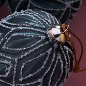 Набор стеклянных шаров Modello Smeraldo 10 см, 4 шт Winter Deco фото 2